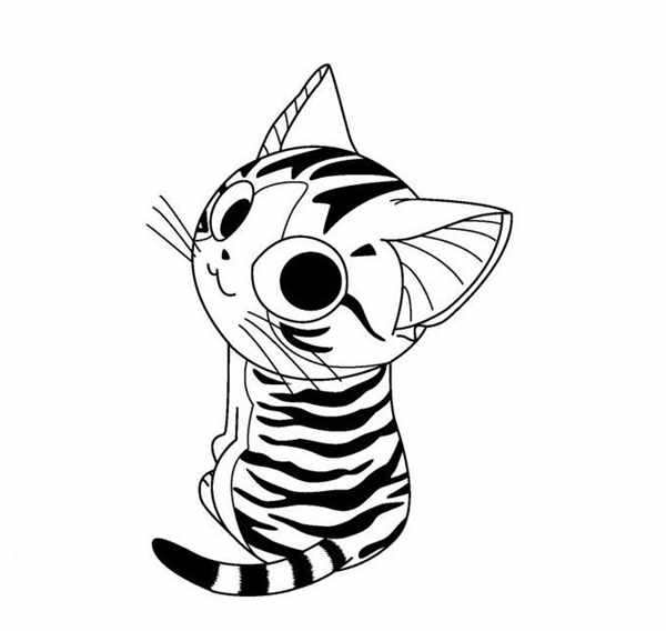 Кошки. Раскраска