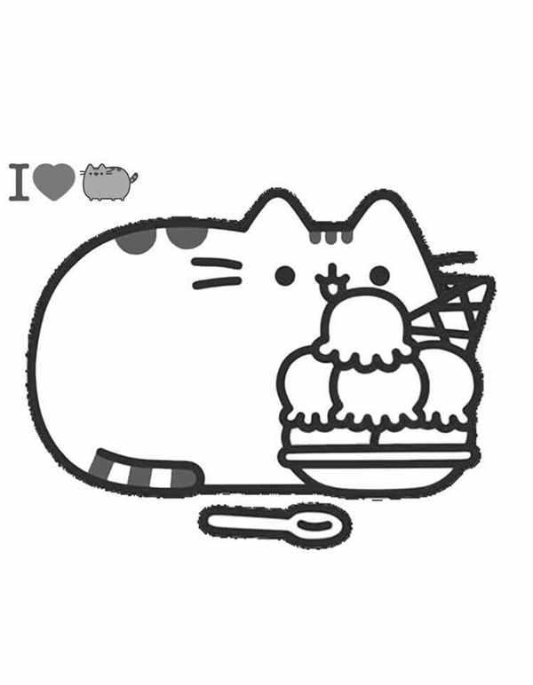Кот Пушин раскраска