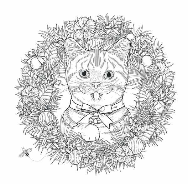 Раскраска. Котики