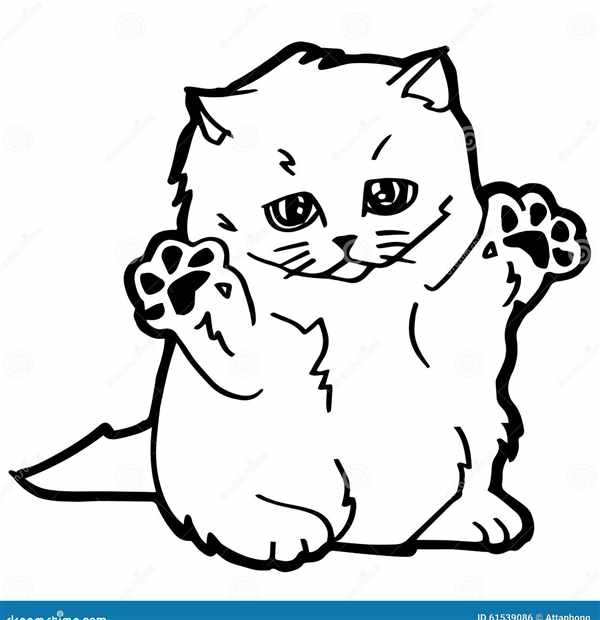 Кошки. Раскраска