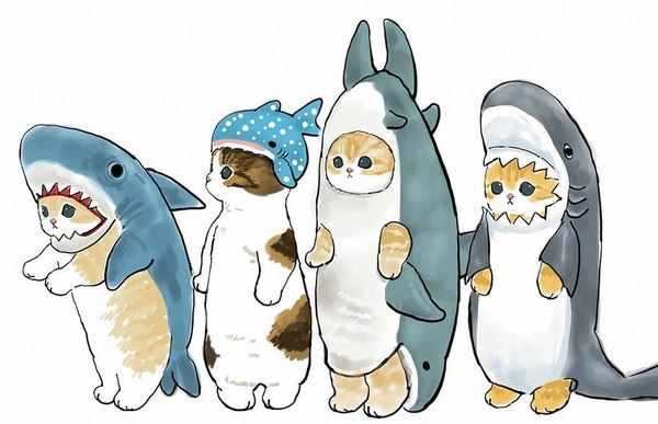 Кошка в шапке Деда Мороза