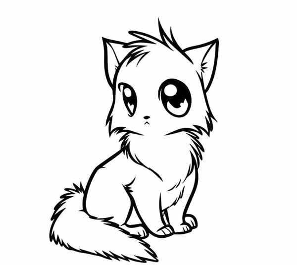 Раскраска аниме котики