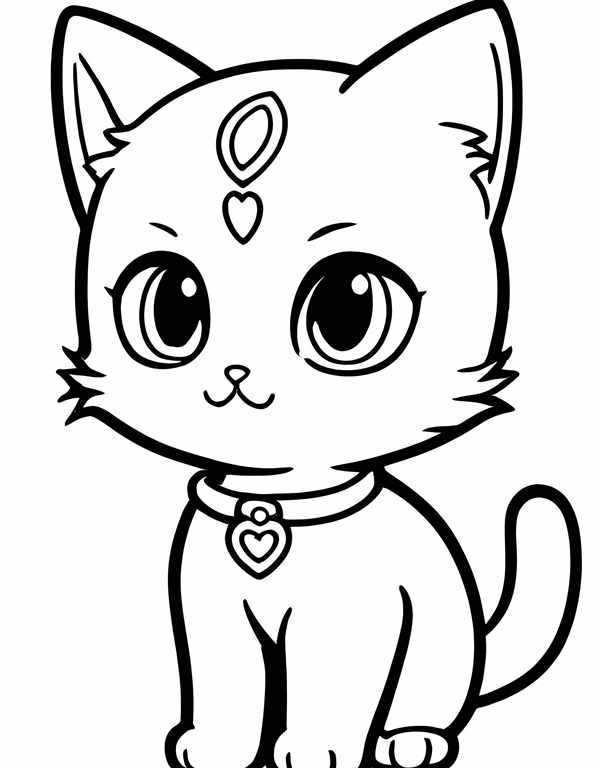 {Раскраска аниме котики}