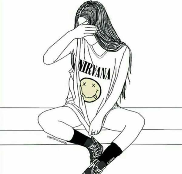 Девушка рисунок