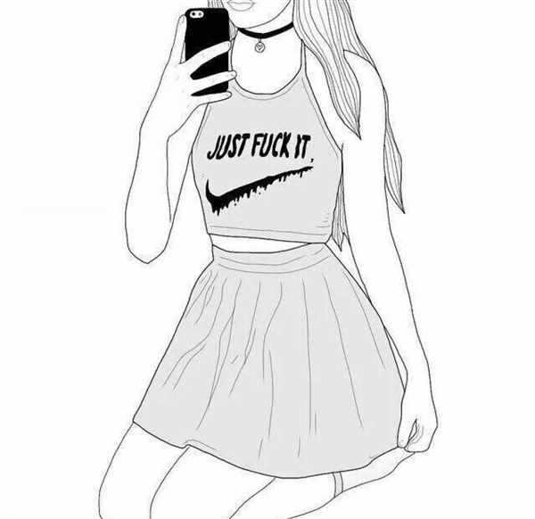 Девушка рисунок