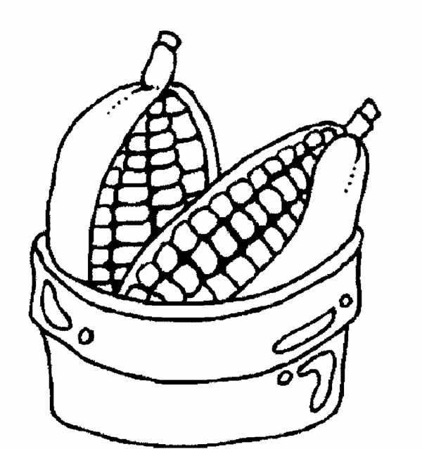 Кукуруза раскраска