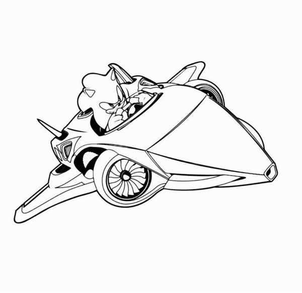 Летающая тачка в небе увлекательная раскраска