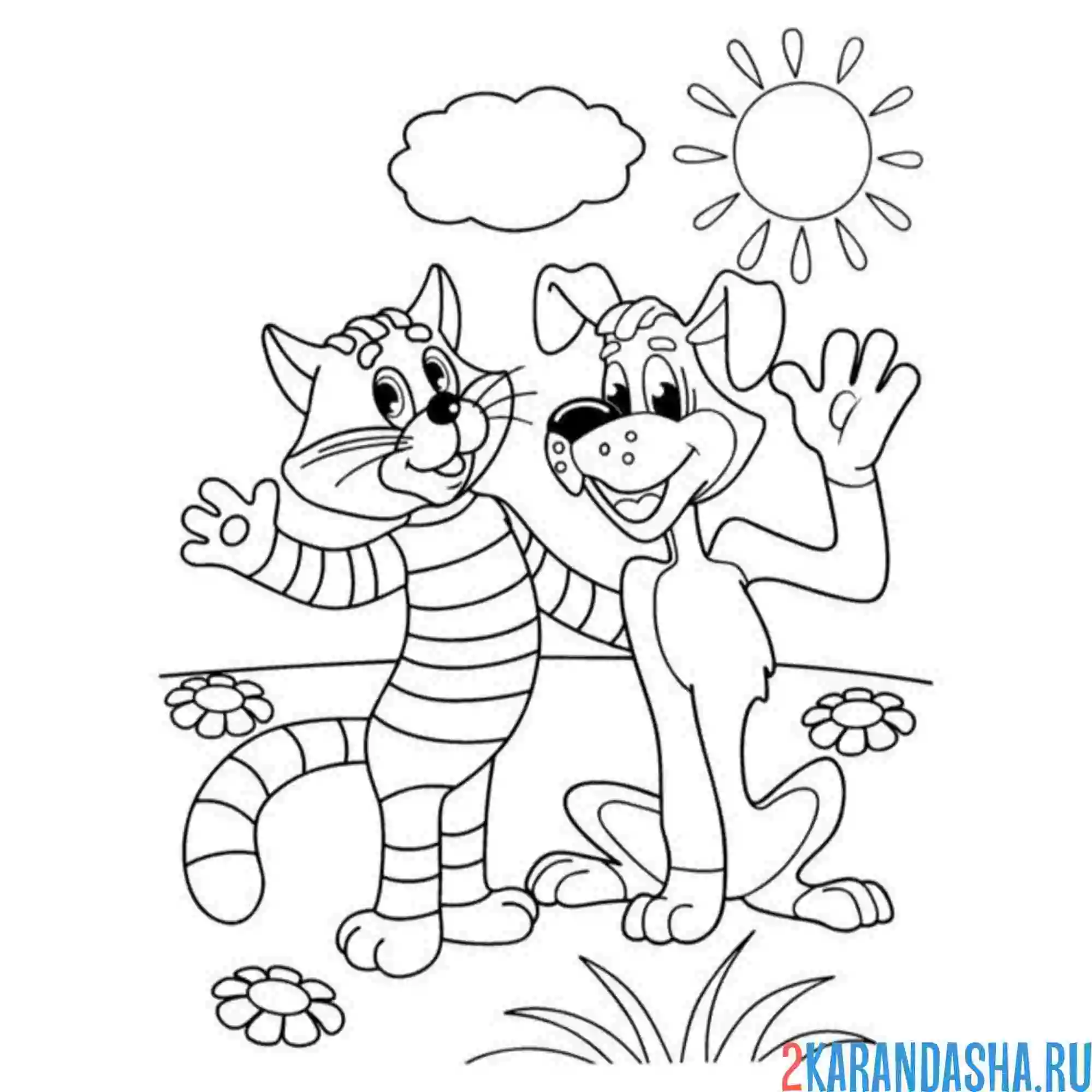 Раскраски из мультфильмов