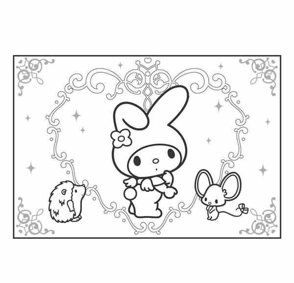 My Melody раскраска