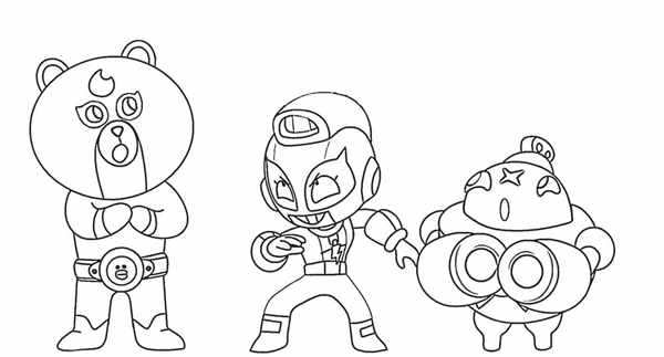 Раскраски Brawl Stars Эш