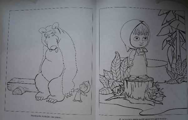Лабиринт Маша и медведь распечатать