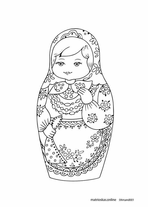 Матрешка рисунок