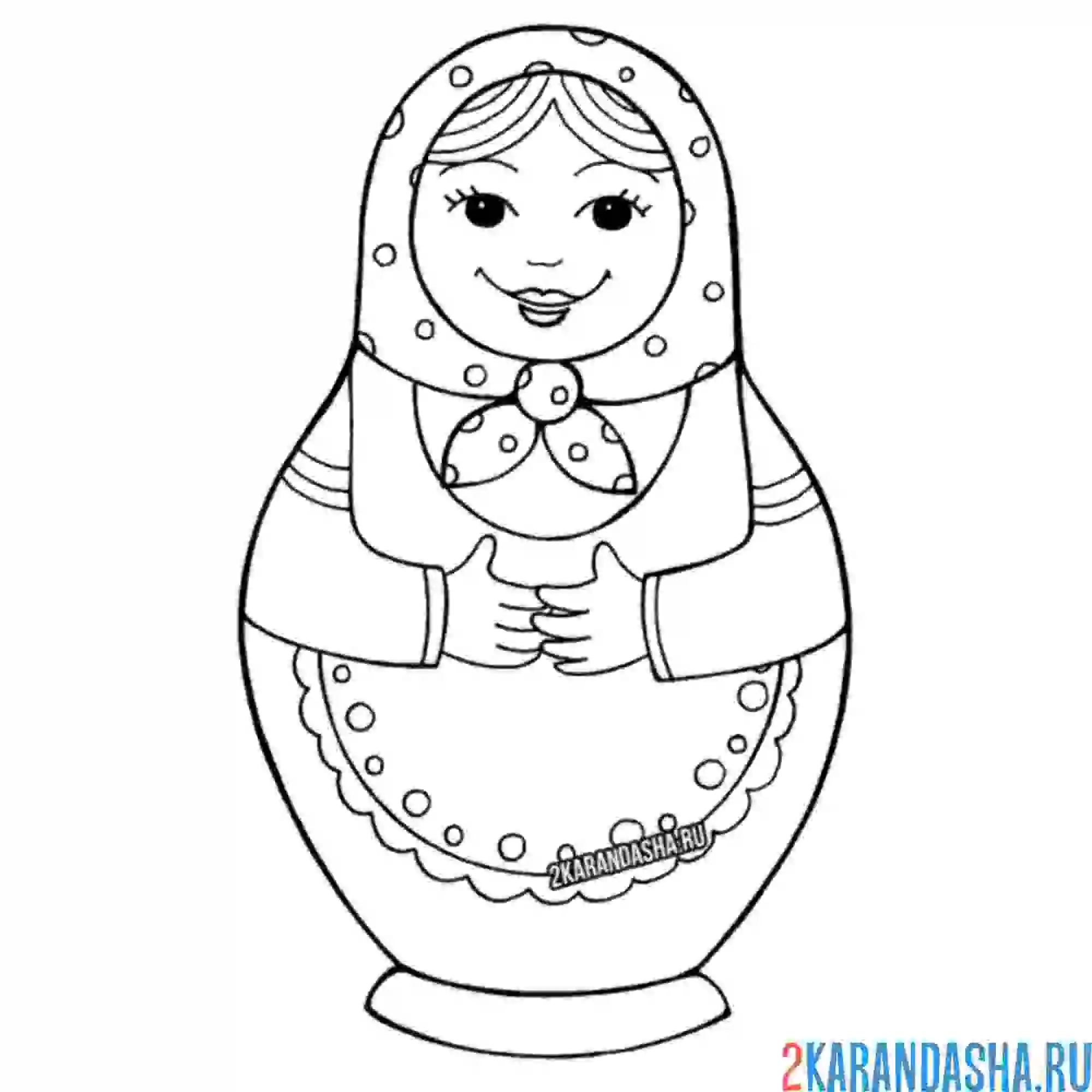 Полхов-Майданская Матрешка рисунок
