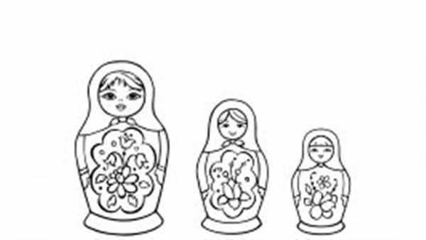 Матрешка рисунок
