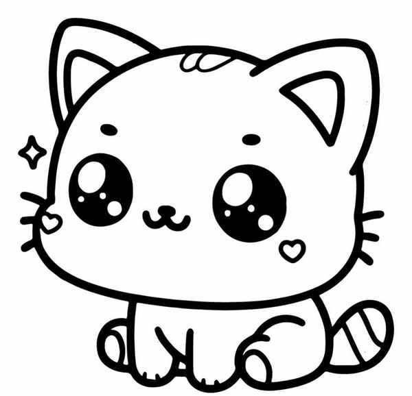 Раскраска для девочек котики