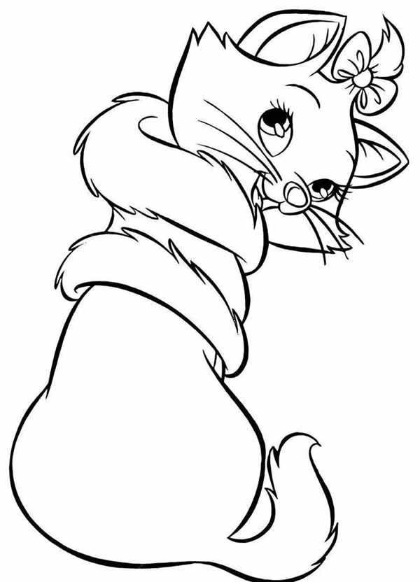 Котенок. Раскраска