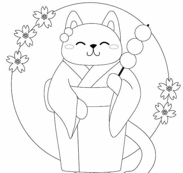 Раскраска кошечка
