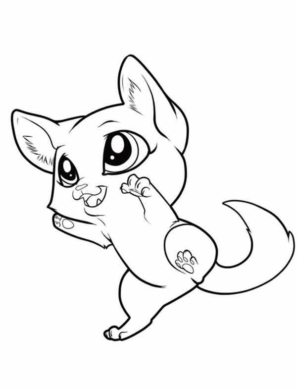 Раскраска кошечка