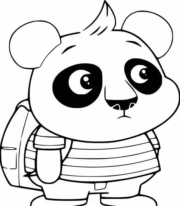 {Panda Coloring Page}