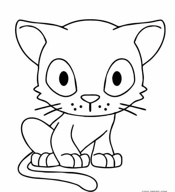Милая раскраска аниме котята ждут тебя