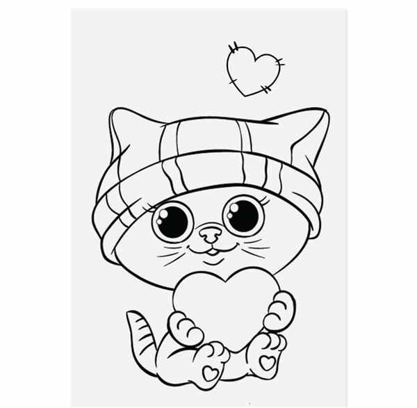Котенок. Раскраска
