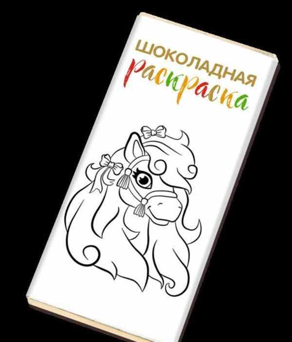 Раскраска шоколадка