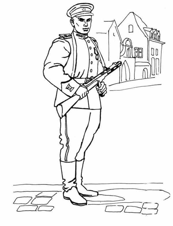 Военный летчик раскраска
