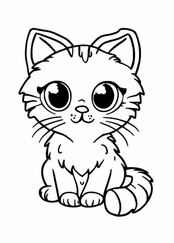 Раскраска. Котики