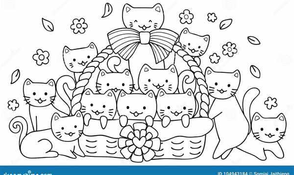 Котенок. Раскраска