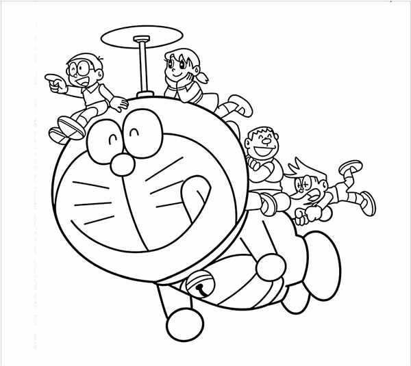 Doraemon раскраска
