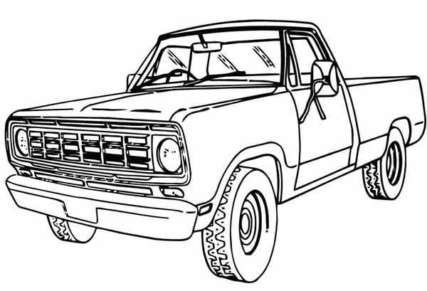 Раскраска Ford f150