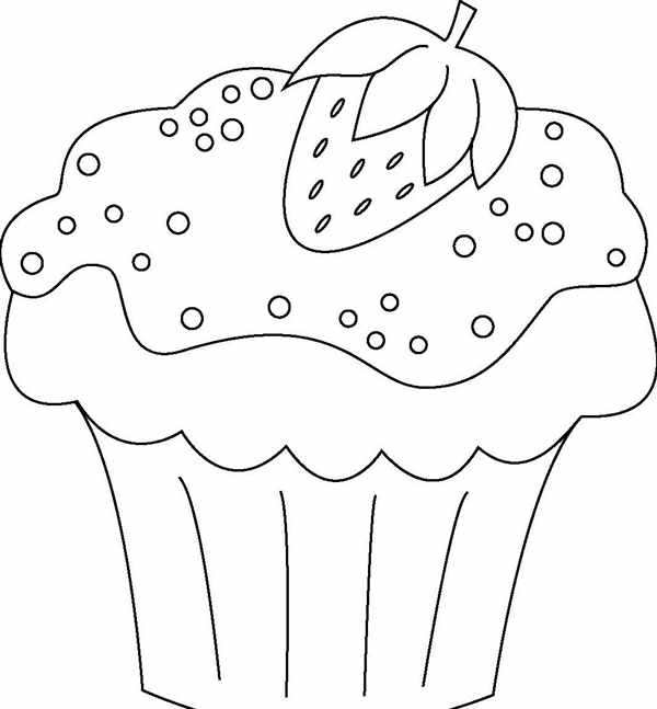 Раскраска кексики и тортики