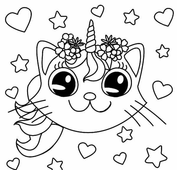 Кошки. Раскраска
