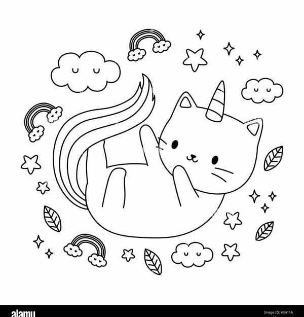 Раскраска. Котики
