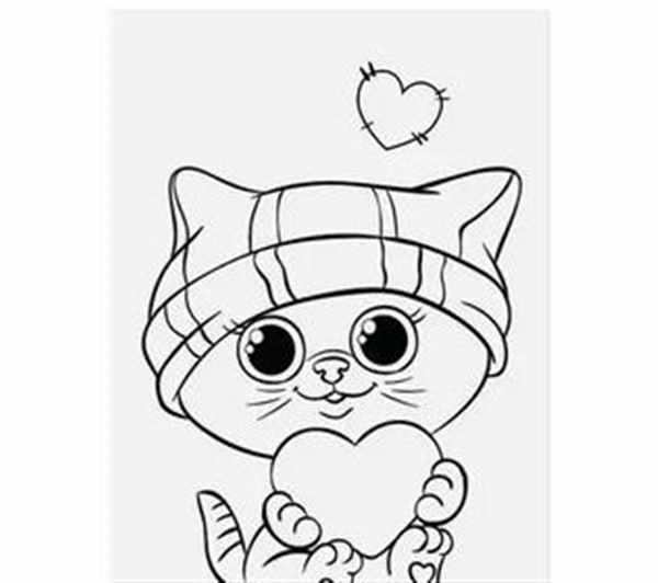 Котенок. Раскраска
