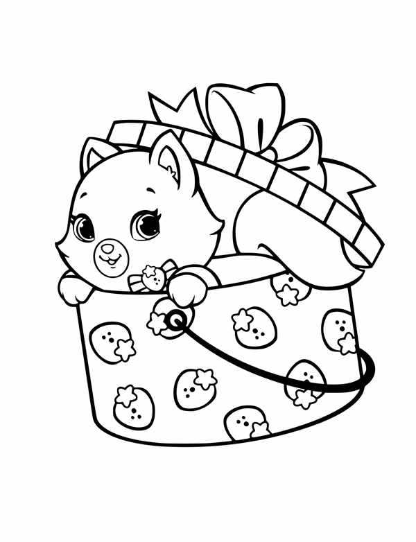 Кошки. Раскраска