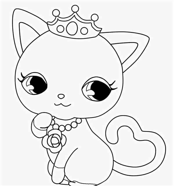 Котенок. Раскраска
