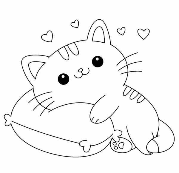 Кошки. Раскраска