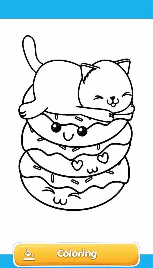 Котенок спит раскраска