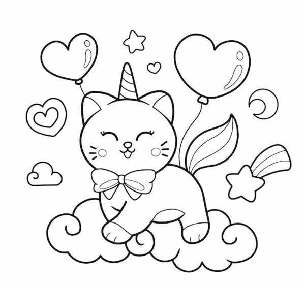 Котенок. Раскраска