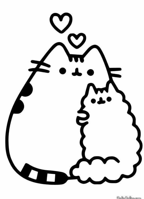 Котенок. Раскраска