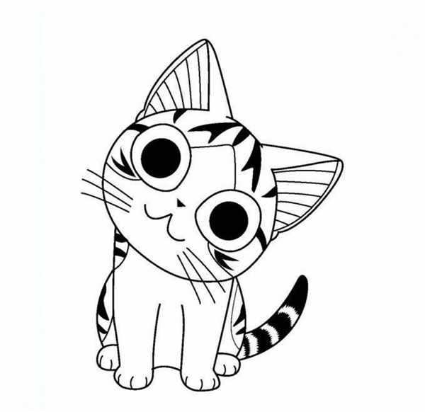 Котенок. Раскраска