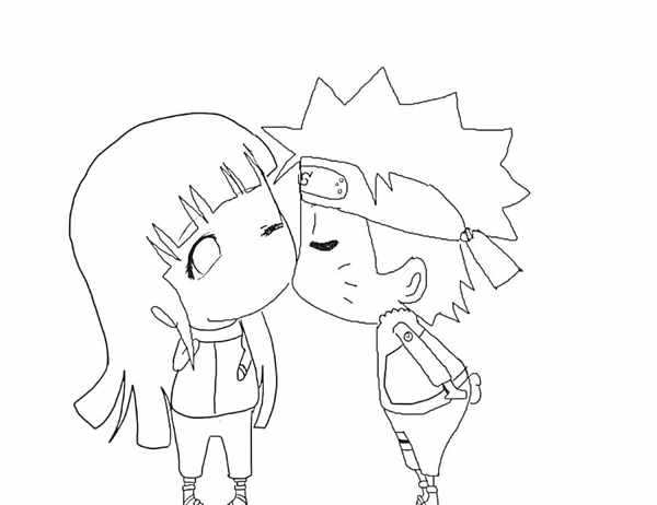 Милый Малыш Naruto Увлекательная Раскраска для Детей