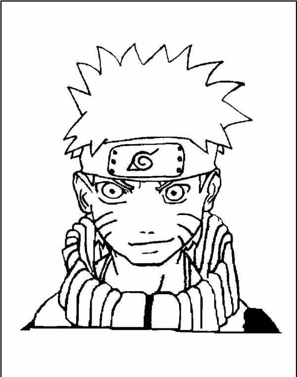 Милый Малыш Naruto Увлекательная Раскраска для Детей