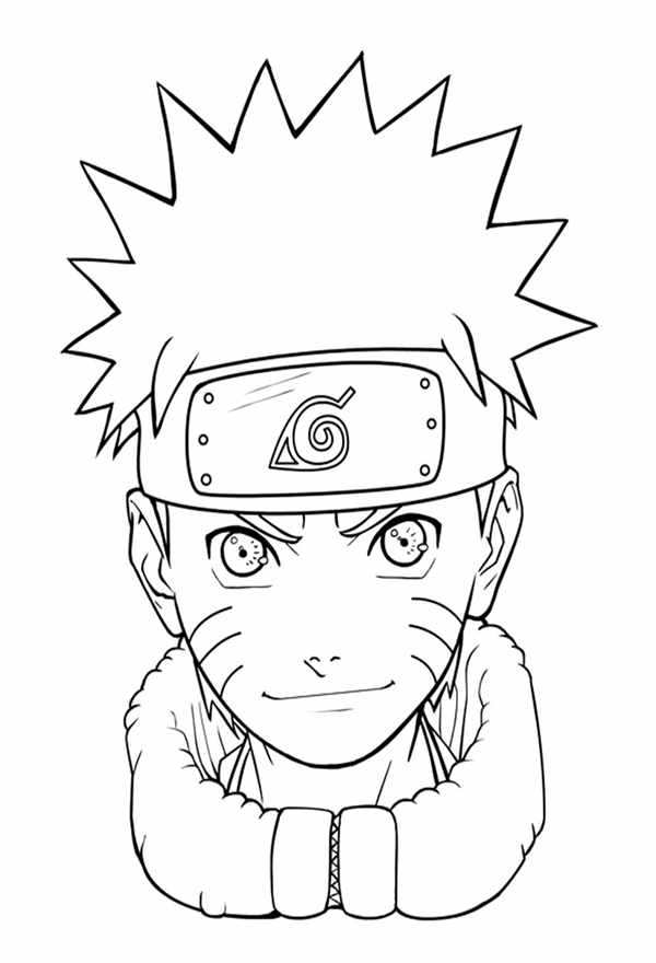 Милый Малыш Naruto Увлекательная Раскраска для Детей