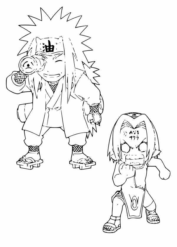 Милый Малыш Naruto Увлекательная Раскраска для Детей