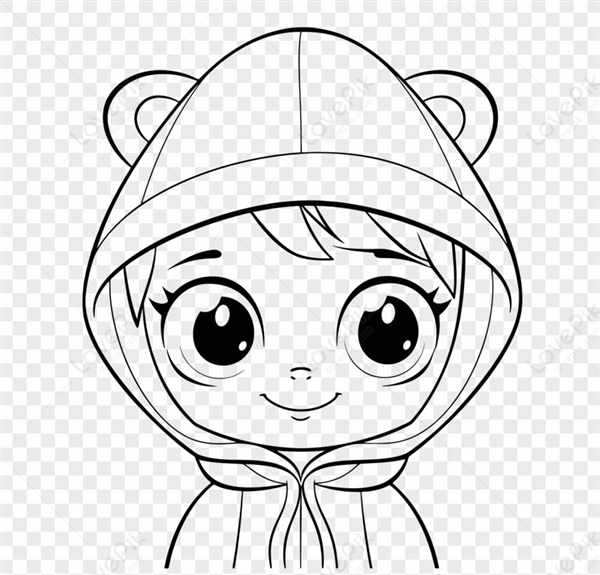 Раскраска Медвежонок с подарком