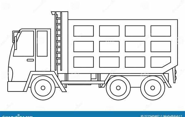 Раскраски КАМАЗ 55111 самосвал