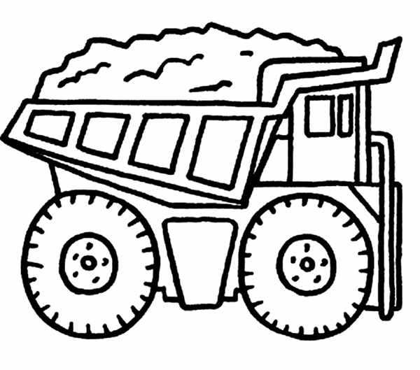 Раскраска КАМАЗ 4308