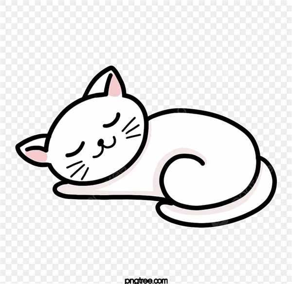 Рисунок кота для срисовки